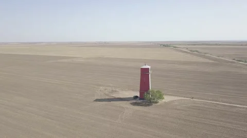Wide-field after harvest view drone 스톡 동영상 148172018
