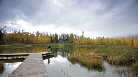 Wide flyfishing Stock Footage 89882724