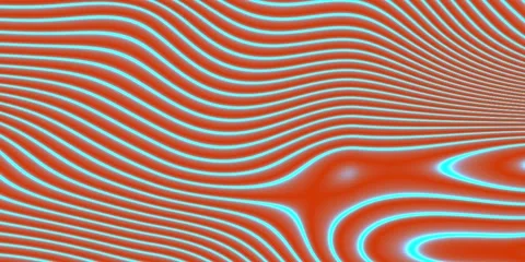 Wide-format abstract background - flexible strings. Color - multicolored. Video stock 238352439