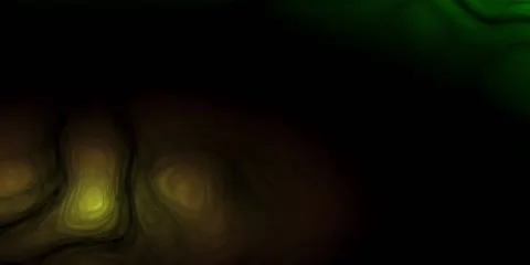 Wide-format abstract background - liquid in oil. Color - black yellow green. Video stock 238352467