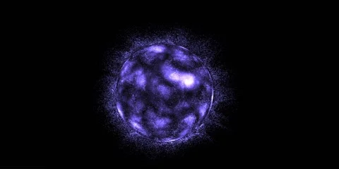 Wide format abstract background - Sphere. The color is purple. Video stock 238338176