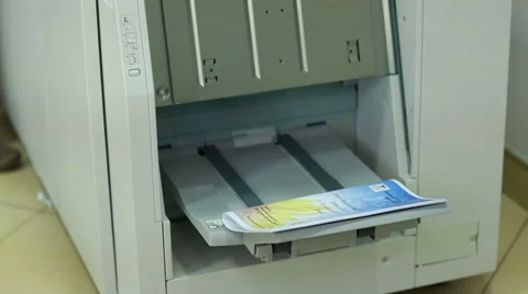 Wide Format Computer Printer Video stock 62441894