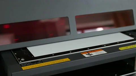 Wide format digital printer, plotter in Action. Stock Footage 61823496