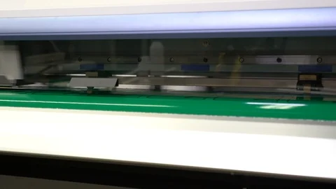 Wide-format inkjet printer in action Stock-Footage 119421773