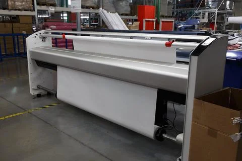 Wide-format inkjet printer plotter. Stock Photos