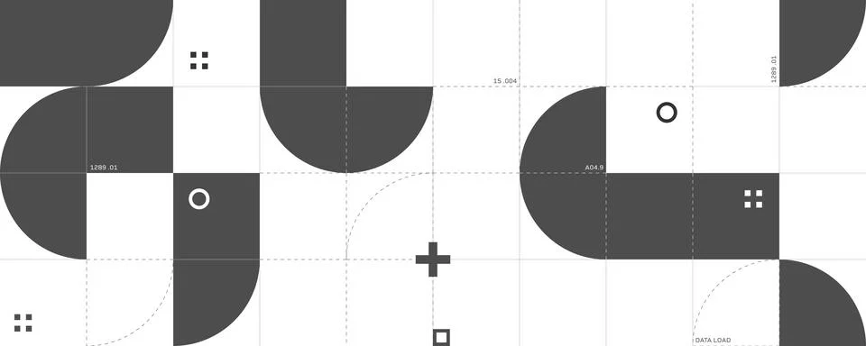 Wide geometric background with graphic data visualization. イラスト素材