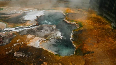 Wide of Geothermal Pool Видео 250140225