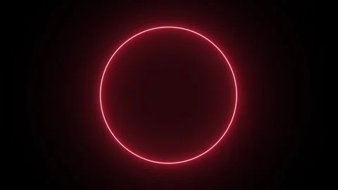 Wide Gradient Energy Circle Ring Blue to Red to Green Loop on Black HD Stock Footage 327730317