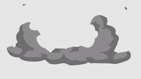 Wide Gray Smoke Plume Stock Footage 333899770