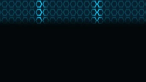 Wide hexagonal technology background as seamless looping Stock Footage 341705210