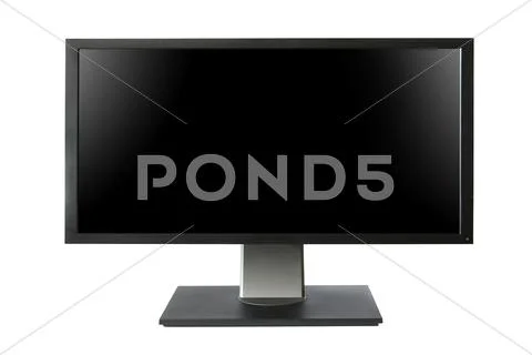 Wide lcd monitor with empty screen Stock Photos