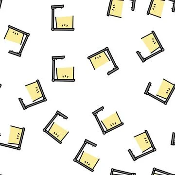 Wide led desk lamp vector seamless pattern Stock Illustration