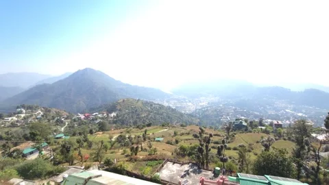 A Wide Lens on Mountain Life Stock Footage 337626374