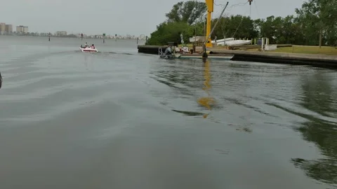 Wide low view Editorial Use Only November 7, 2024. Gulfport, FL, USA.view across Stock Footage 291337429