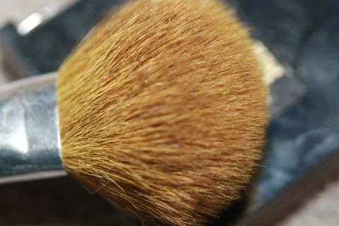 Wide makeup blusher brush Stock Photos