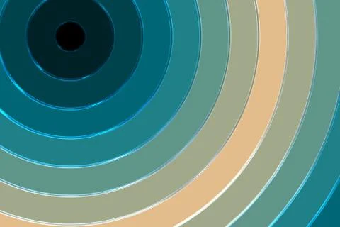 Wide metal concentric background Stock Illustration
