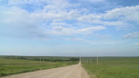 Wide Open Back Road Stock Footage 137606702