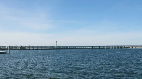 Wide open ocean shot during the summer Video stock 76591720