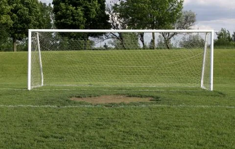 Wide Open Soccer Net Stock Photos