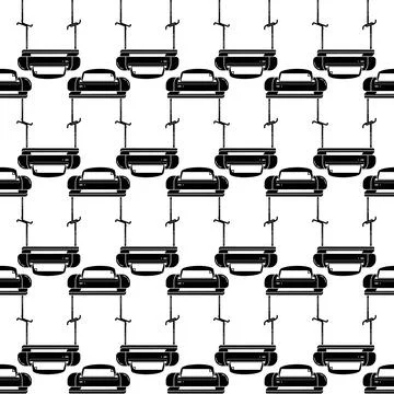 Wide oriented printer pattern seamless vector Stock Illustration