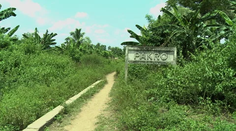 WIDE ON PAKRO SIGN Stock Footage 58026560