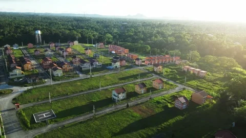 Wide panoramic sweep capturing entire landscape composition at Camella Homes Vidéo 332926885