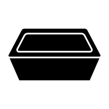 Wide plant pot solid icon. Pot for flowers vector illustration isolated on white Stockillustratie