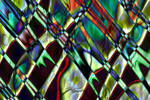 Wide polychrome glass background Stock Illustration