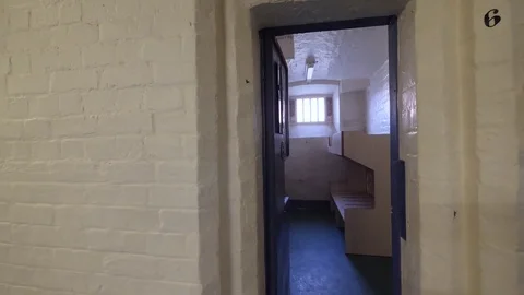 Wide prison door Video stock 82461016