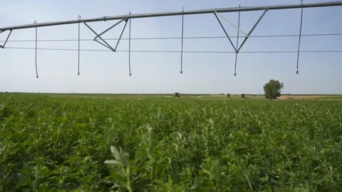 Wide Push In of a Swather Stock Footage 221863069