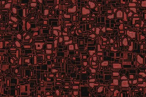 Wide repeating abstract electronic background 스톡 일러스트