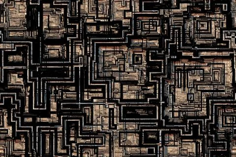 Wide repeating abstract high tech background 스톡 일러스트
