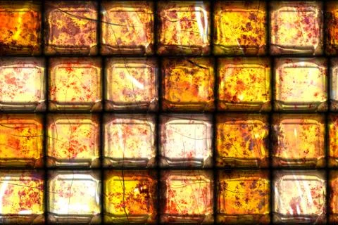 Wide repeating amber tile  background Illustrazione stock
