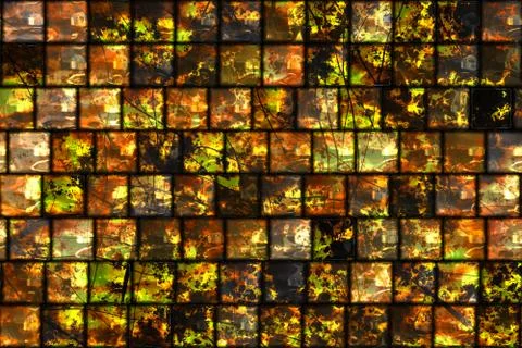 Wide repeating amber tile  background Illustrazione stock