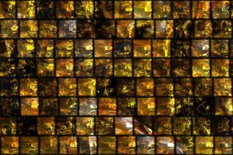Wide repeating amber tile  background Stock Illustration