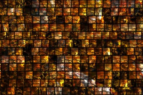 Wide repeating amber tile  background Stock Illustration