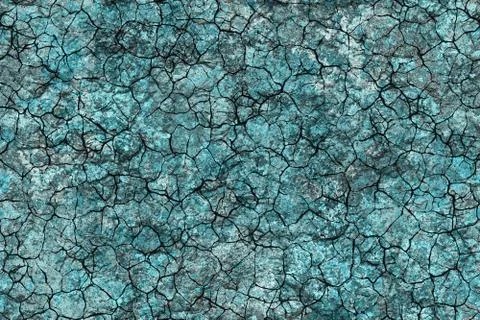 Wide repeating cracked soil pattern Stock Illustration