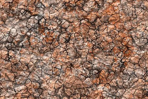 Wide repeating cracked soil pattern Stockillustratie