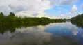 Wide river scenery, countryside, boating, active rest, traveling HD Footage