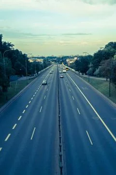 Wide road Foto stock