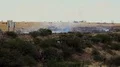wide roadside fire started by cig butt frwy  AZ  4k or 4k+ Resolution