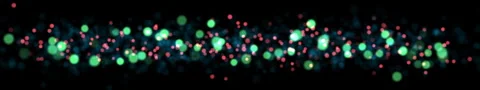 Wide screen colourful Bubbles on Black Background | 4K Floating Bubble Animation Stock-Footage 320099291