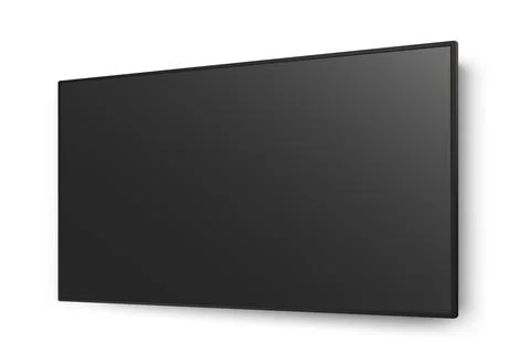 Wide screen LED smart TV wall mounted Stock Illustration
