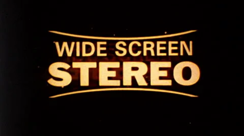 Wide Screen Stereo Feature Presentation Vintage Film Title Movie Leader 9689 Видео 65512689