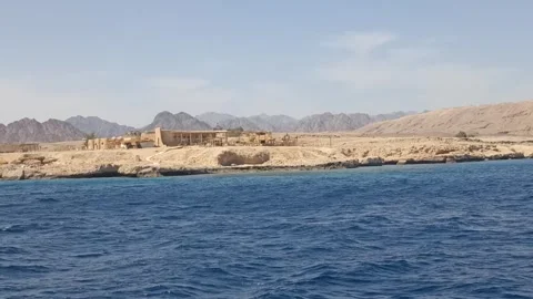 Wide Sea View of Ras Mohammed Coastline Vídeos de archivo 330539152