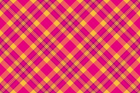 Wide seamless textile pattern, tablecloth tartan check vector. Diamond back.. Stock Illustration