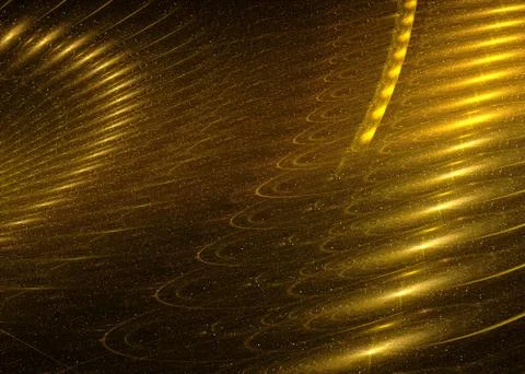 Wide Shine Gold  Background - Fractal Art Illustrazione stock