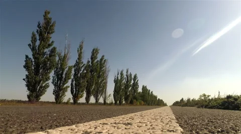 Wide shoot of a Route Stock Footage 55319680