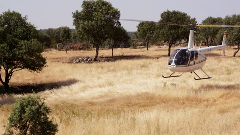 Wide Shot, 20 Seconds Or Greater, Helicopter, Transportation, Outdoors, Day, Non Stock Footage 95821060