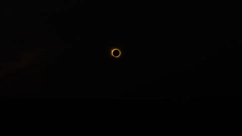 Wide Shot of Annular Solar Eclipse in Ibiza 2026 스톡 동영상 343091520